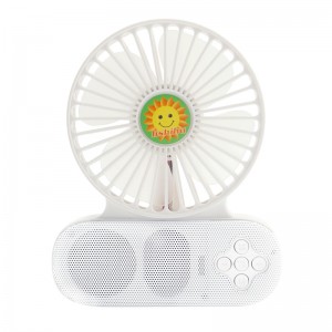 Mini ventilador recargable, mini ventilador multifuncional, altavoz Bluetooth con ventilador