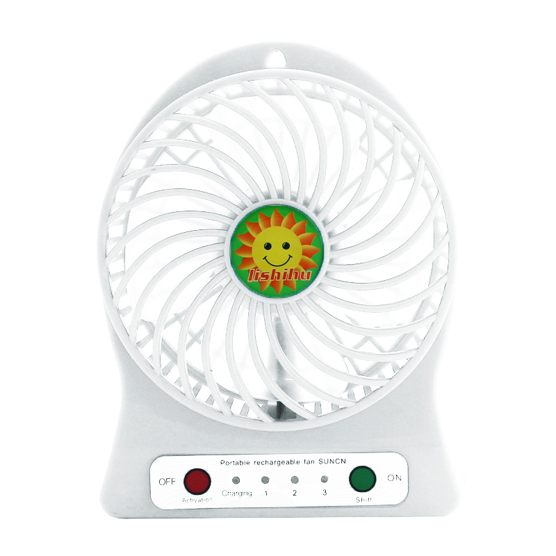 Ventilador recargable portátil USB Mini USB 18650 li ion Batería recargable Ventiladores USB Enfriador